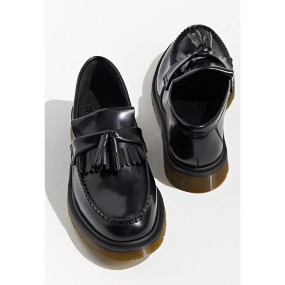 Dr. Martens Shoes - Doc Dr. Martens Black Leather Adrian Tassel Loafer 39 US Women's 8 Men's 7 NEW